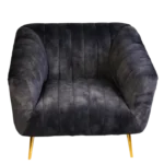 Ace Single Seater Sofa (Charcoal Velvet)