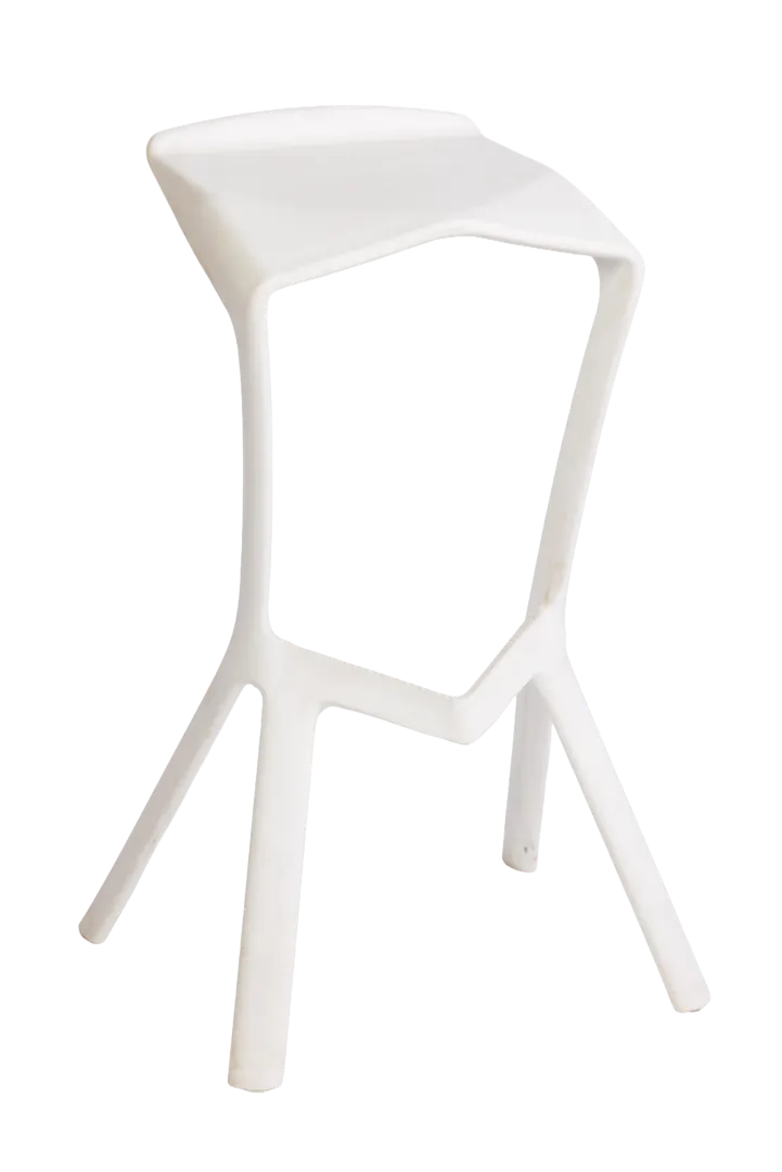 Miura Bar Stool – Plastic (White)