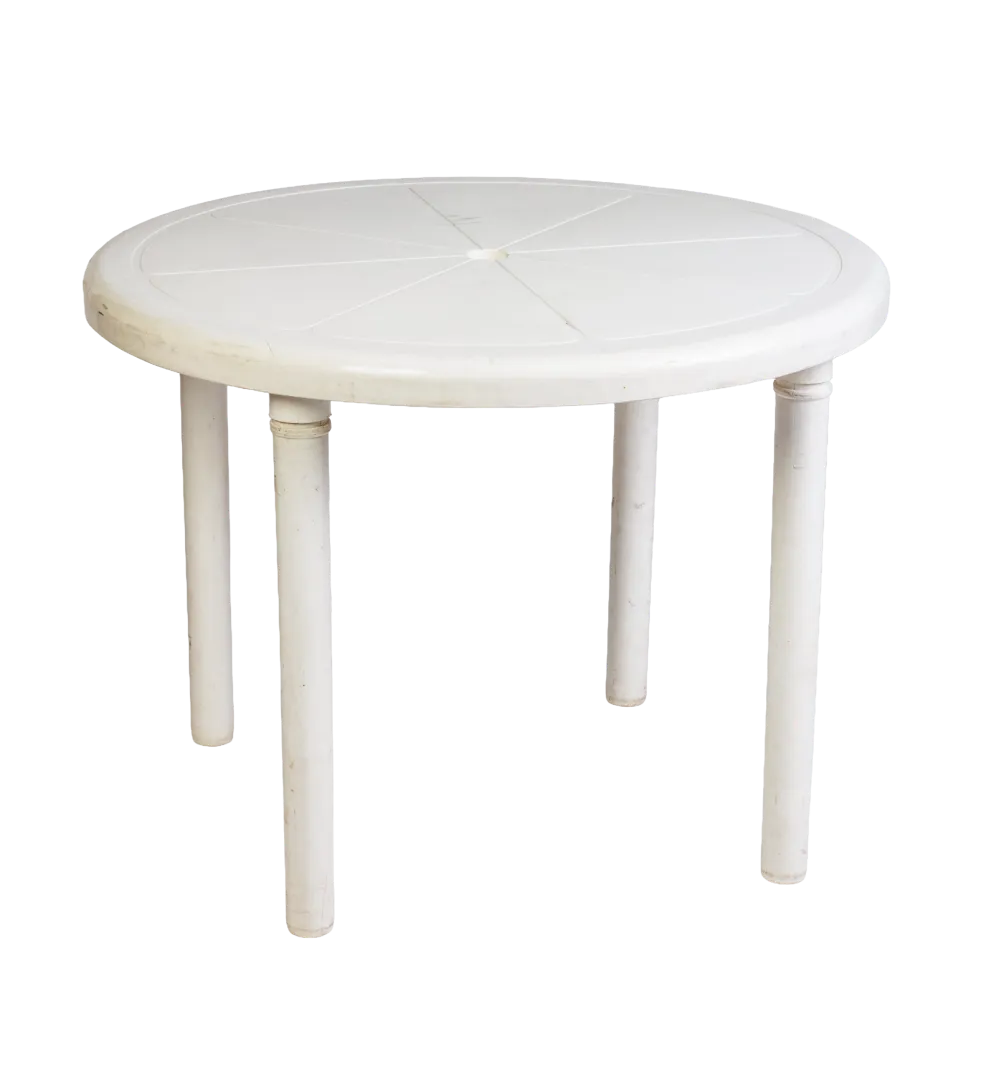 Round Plastic Garden Table – 90cm Seats 4