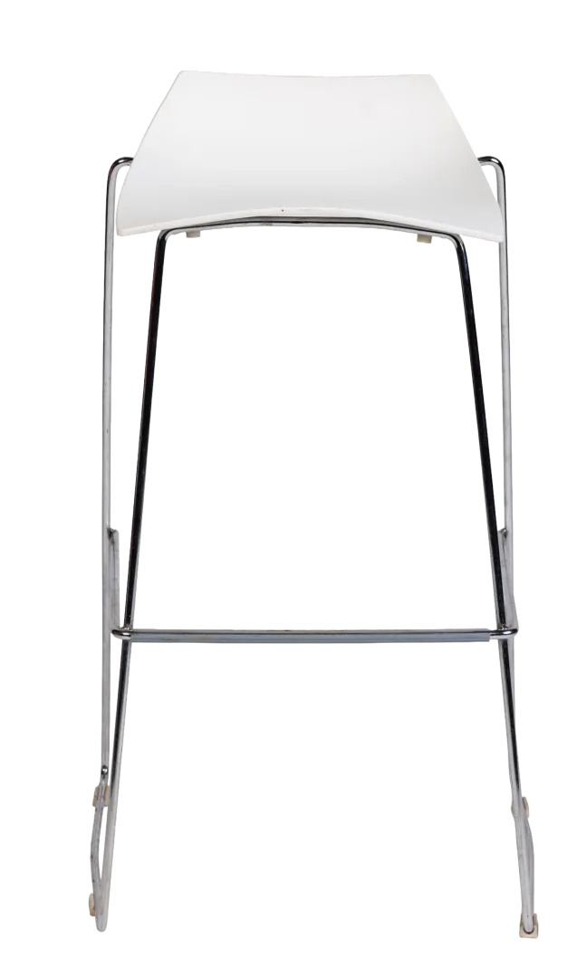 Sled Bar Stool (White)