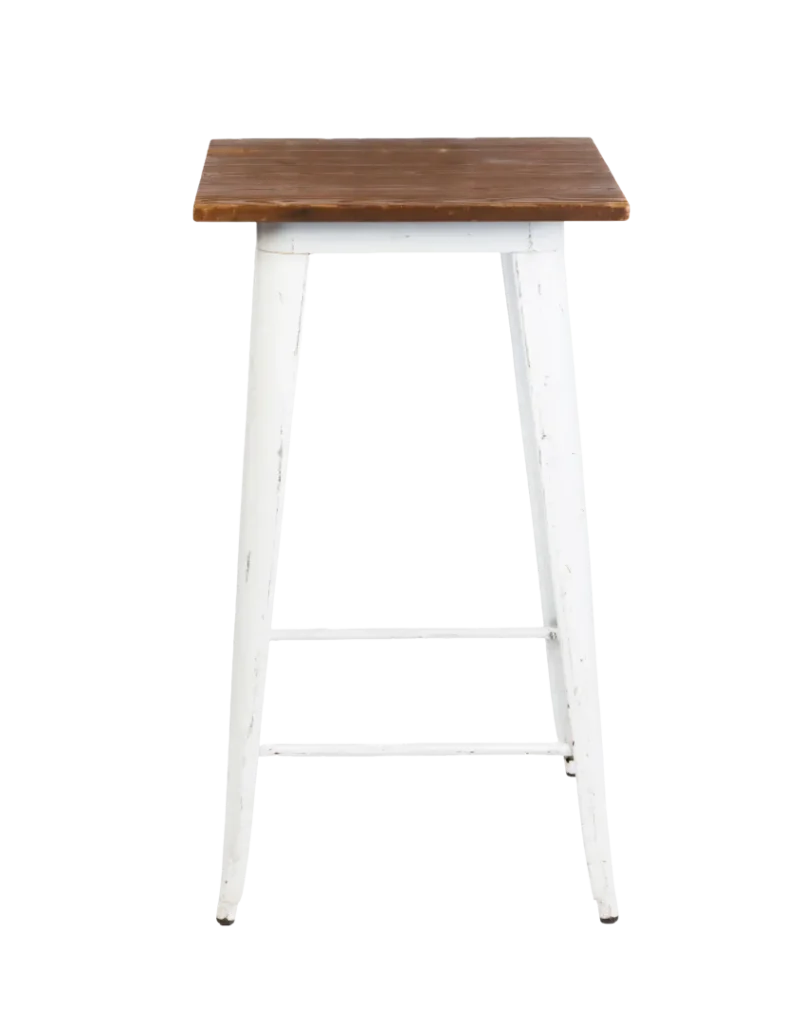 Timber Tolix Bar Table - Square