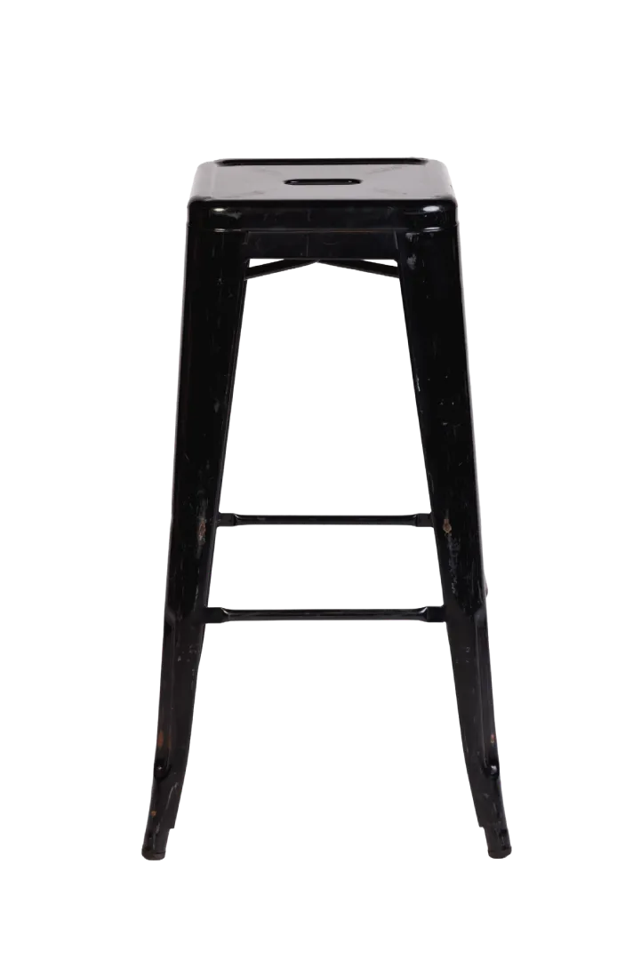 Tolix Bar Stool – (Black)