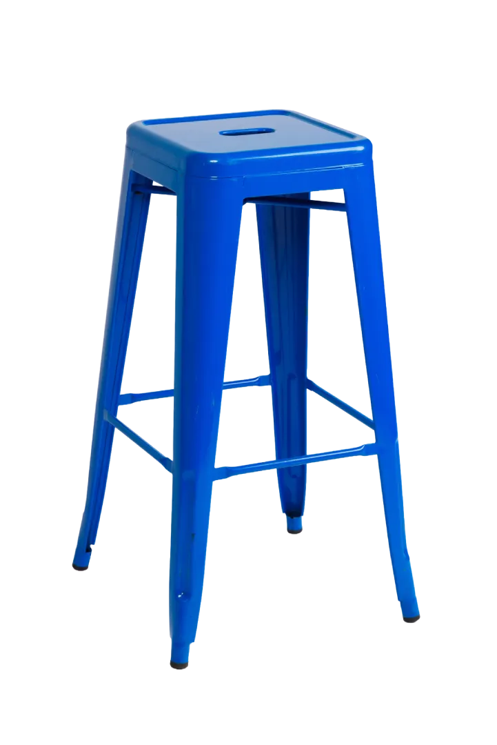 Tolix Bar Stool – (Blue)