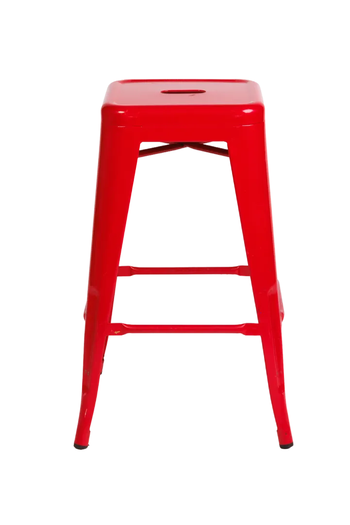 Tolix Bar Stool – (Red)