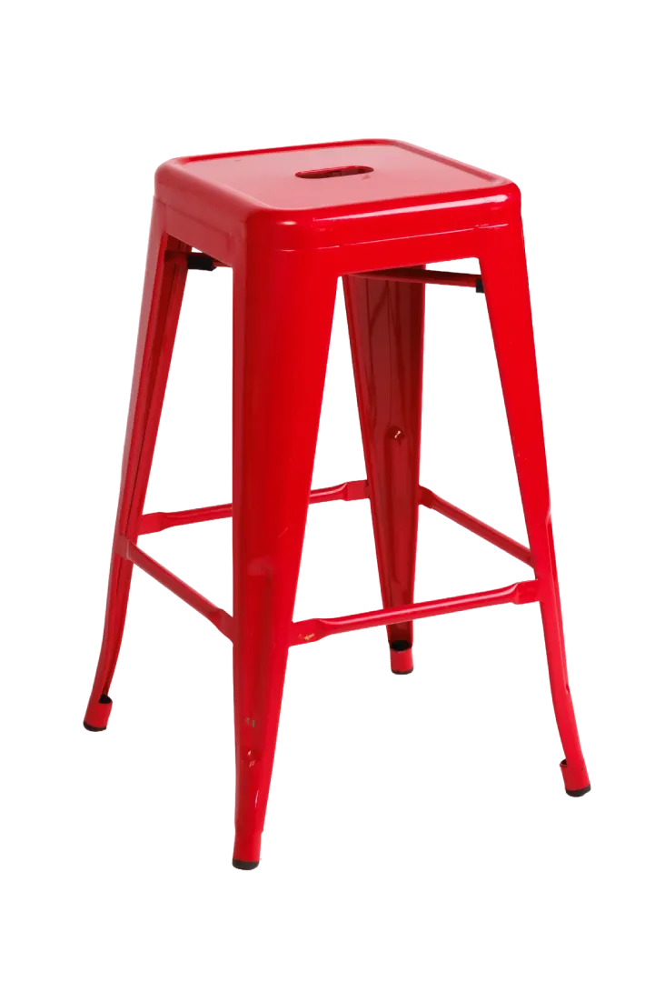Tolix Bar Stool – (Red)