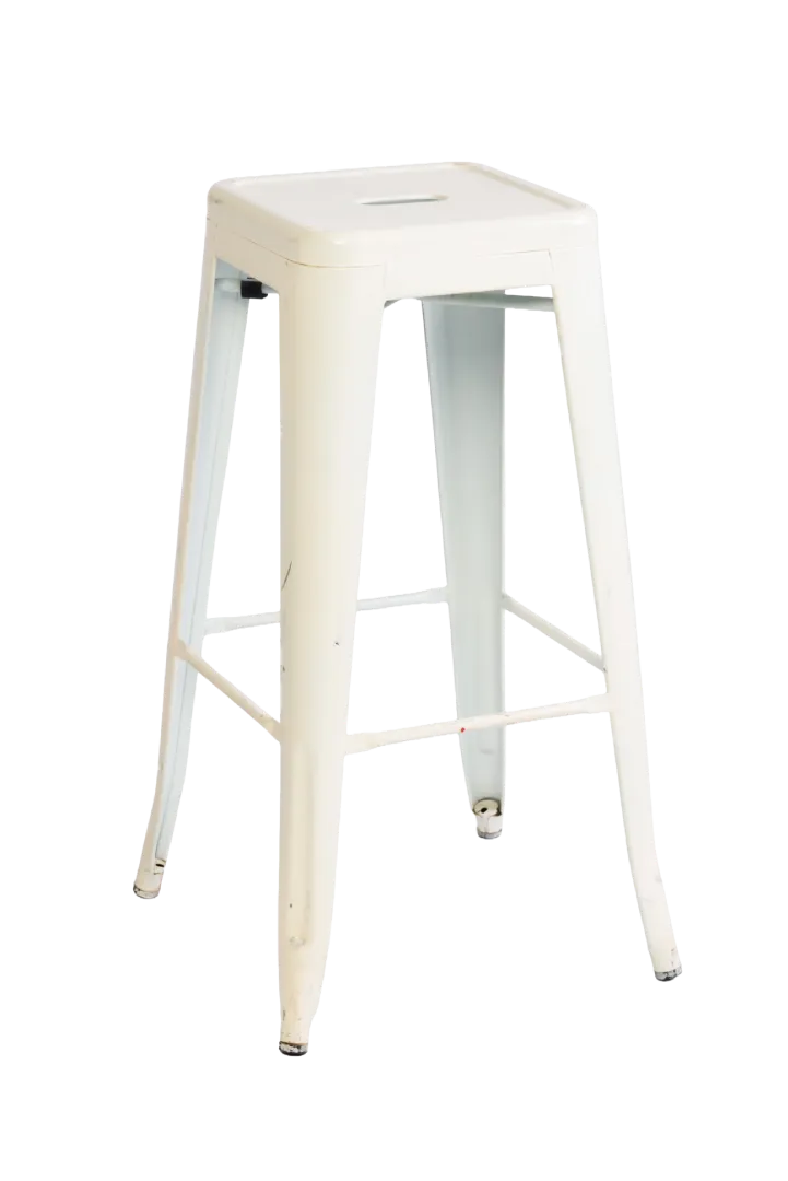 Tolix Bar Stool – (White)