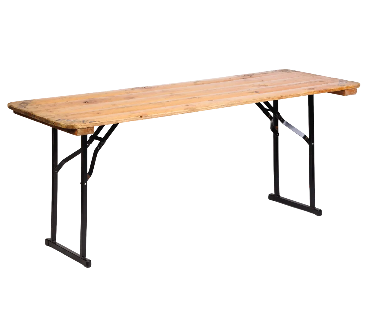 Trestle Table Timber (65cm wide) 1.8m – Seats 8 people