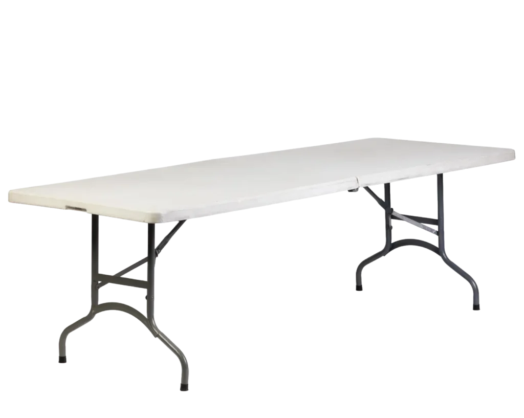 Trestle Table Folding - Plastic 2.4m