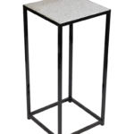 Terrazzo square high table (black) 2