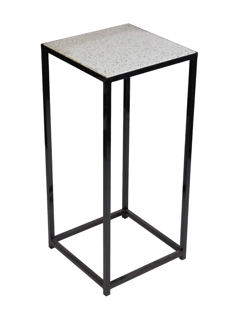 Terrazzo Square High Table (Black)
