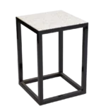 Terrazzo square side table (black) 2