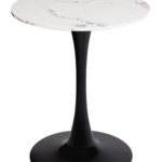 Huey Round Cafe Table (Black Base)