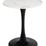 Huey Round Cafe Table (Black Base)