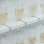 Prosecco Wall 60 Glasses Close Up